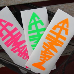„Fehmarnfisch“ Neon-Aufkleber